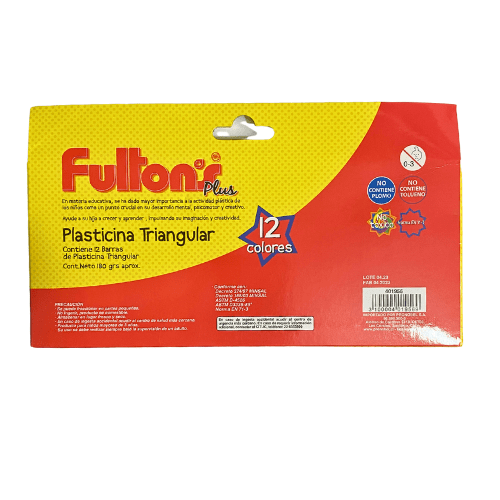 PLASTICINA TRIANGULAR FULTONS 12C2