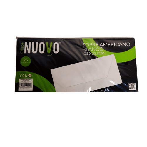 SOBRE AMERICANO BLANCO #1