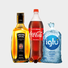 PACK(D) SOMETHING SPECIAL+COCA COLA 1.5LT+HIELO 1.5KG
