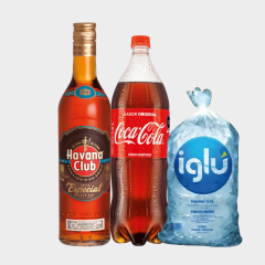 PACK(D) HAVANA CLUB AÑEJO ESPECIAL+COCA COLA 1.5LT+HIELO 1.5KG