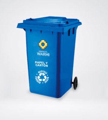 CONTENEDOR DE BASURA WARMI 360 LTS. AZUL