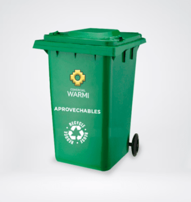 CONTENEDOR DE BASURA WARMI 360 LTS. VERDE