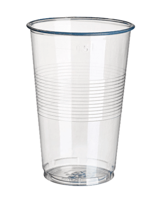 VASO DESCARTABLE TRANSPARENTE PAQUETE X 50 UNIDADES