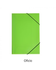 CARPETA PLASTICA ELASTICA OFICIA PISTACHO.