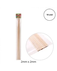 PALO MAQUETA 2x2MM 10 UNID