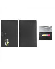 CARPETA ACORDEON NEGRO OFICIO.