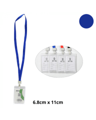 PORTA CREDENCIAL CINTA AZUL.