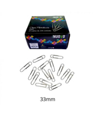 CLIP METALICO REDONDO 33MM SET 100 UNID.