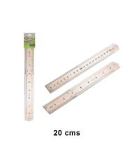 REGLA METALICA 20 CMS.