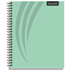 CUADERNO UNIVERSITARIO LISO COLORES PASTELES 7MM 100 HOJAS