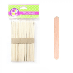 PALOS PARA HELADOS COLOR NATURAL JUMBO 50 UNIDADES