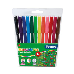 PLUMONES DE DIBUJO 12 COLORES