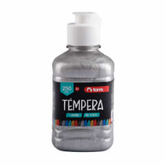 TEMPERA 250 ML PLATEADO.