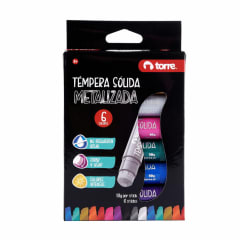 TEMPERA SOLIDA METALICA 6 COLORES