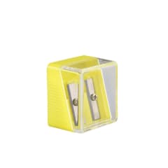 SACAPUNTA PLASTICO DOBLE CON DEPOSITO.