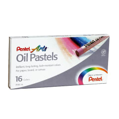 ESTUCHE PASTELES 16 COLORES PENTEL.