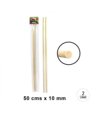 PALO MAQUETA 10MM 2 UNID.