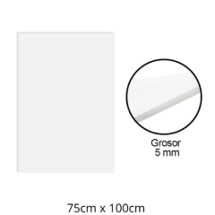 CARTON ESPUMA 70X100 5MM BLANCO