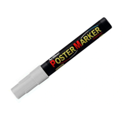MARCADOR MARKER TEMPERA PLATEADO 4MM.