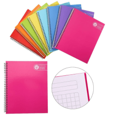CUADERNO UNIVERSITARIO 7MM TAPA EXTRA DURA 100 HOJAS