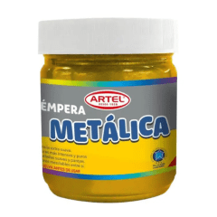 FRASCO TEMPERA METALICA ORO 100 ML.