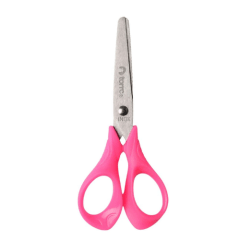 TIJERA ESCOLAR COLOR 5'' - MANGO ERGONOMICO - COLORES SURTIDOS