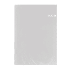 ARCHIVADOR PLASTIFICADO GRIS C/ GUSANO AUCA.