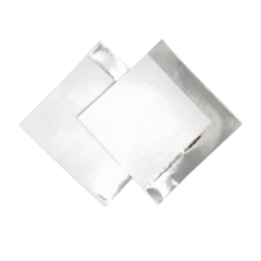 SERVILLETAS CON FRANJA METALICA C/BLANCO X12 UNIDADES