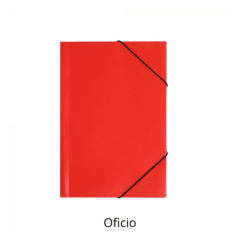 CARPETA PLASTICA ELASTICA OFICIO ROJA