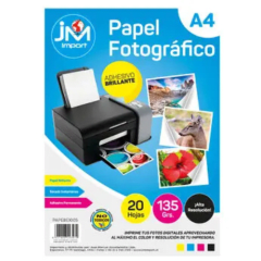 PAPEL FOTOGRAFICO 20 HOJAS ADHESIVO