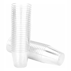 SET VASOS SHOT ACRILICO TRANSPARENTE 30 UNIDADES