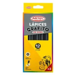 ESTUCHE 12 LAPICES GRAFITO HB SIN GOMA