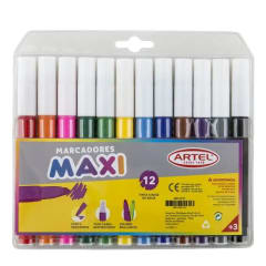 ESTUCHE 12 MARCADORES MAXI