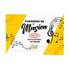 CUADERNO PAUTA ENTERA MUSICA 10 HOJAS