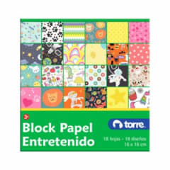 BLOCK PAPEL ENTRETENIDO 16x16 CMS