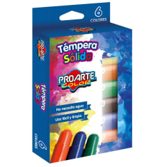 TEMPERA SOLIDA 6 UNIDADES