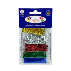 LENTEJUELA 5 COLORES SURTIDOS