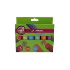TIZA JUMBO 6 COLORES