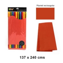 MANTEL FIESTA NARANJA RECTANGULAR