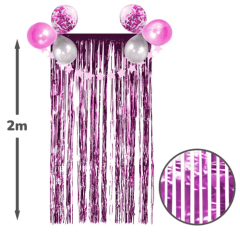 CORTINA METALICA FUCSIA 2 X 1 MTS.