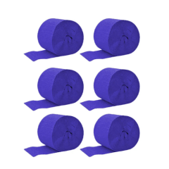 FESTÓN FINO AZUL 6PCS 2.5 CMS X 10 MTS.