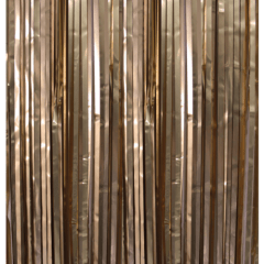 CORTINA METALICA DELGADA CHROME DORADO 2M X1 UNI.