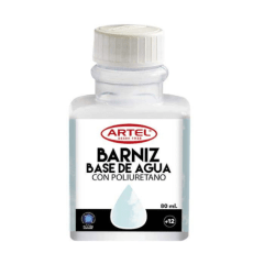BARNIZ A BASE DE AGUA 80 ML.