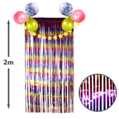 CORTINA METALICA ARCOIRIS 2Mx1M UNID.