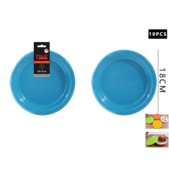 PLATO REDONDO CELESTE 18 CM