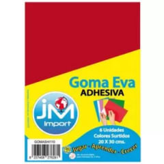 GOMA EVA AUTOADHESIVA 20X30 SET 6 UNIDADES