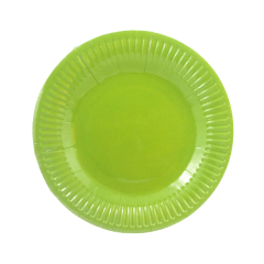 PLATO CARTON VERDE LIMA x 10 UNID.