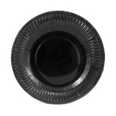 PLATO NEGRO CARTON x 10.