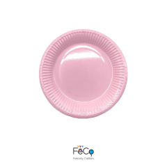 PLATO CARTON ROSADO CHICO x 10.