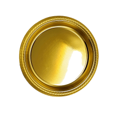 PLATO DORADO * 10 UNIDADES